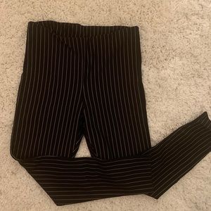 Striped stretchy pants